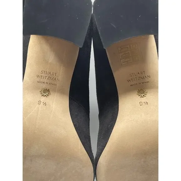 Stuart Weitzman Tipland Gray Suede Over the Knee-High Boots 9.5 - Picture 15 of 15